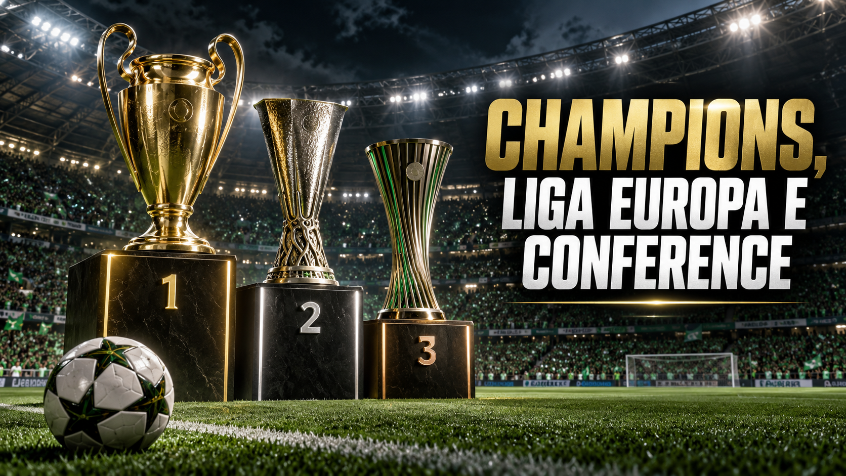 Champions League, Liga Europa e Conference League