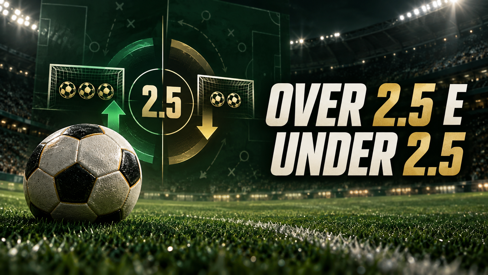 Over 2.5 e Under 2.5 no futebol