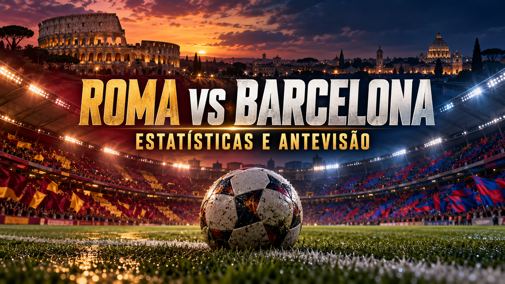 Roma vs Barcelona estatísticas e antevisão