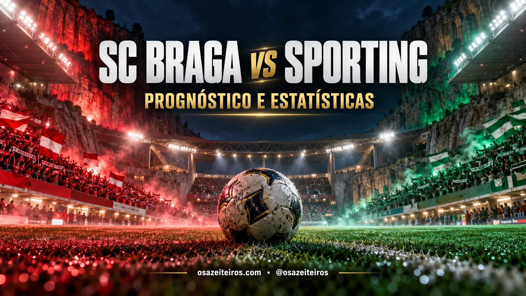 SC Braga vs Sporting: prognóstico e estatísticas da Liga Portugal